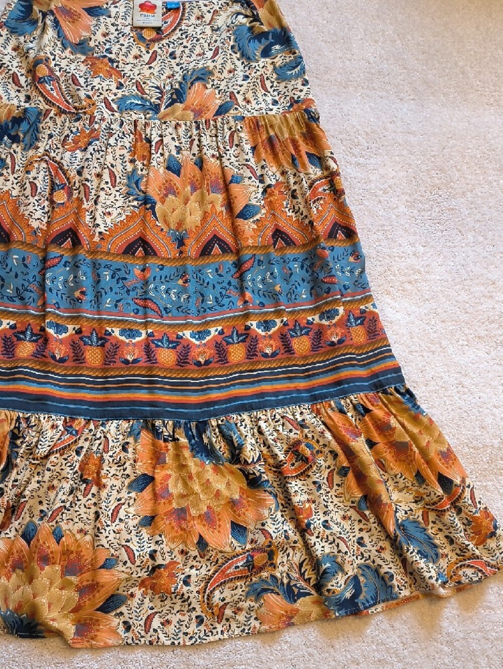 NWOT Farm Rio For Anthropologie Bambina Floral Skirt Set (M) - Picture 4 of 16